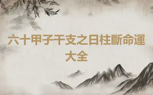六十甲子干支之日柱斷命運大全