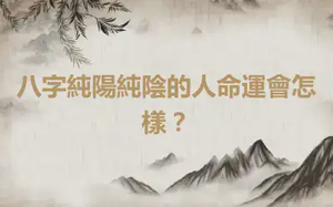 八字純陽純陰的人命運會怎樣？