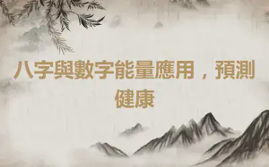 八字與數字能量應用，預測健康