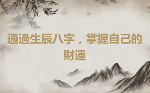 通過生辰八字，掌握自己的財運