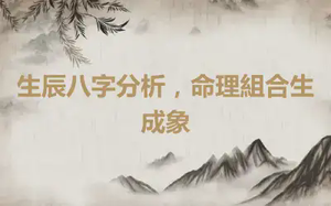 生辰八字分析，命理組合生成象