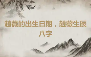 趙薇的出生日期，趙薇生辰八字
