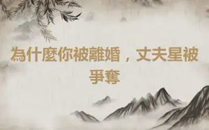 為什麼你被離婚，丈夫星被爭奪