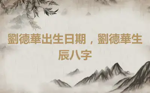 劉德華出生日期，劉德華生辰八字