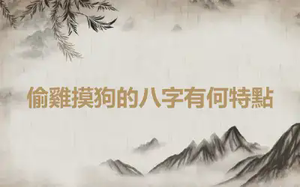 偷雞摸狗的八字有何特點