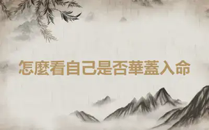 怎麼看自己是否華蓋入命