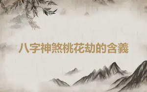 八字神煞桃花劫的含義